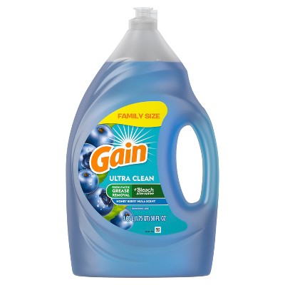 Gain Ultra Dishwashing Liquid Dish Soap, Honeyberry Hula Scent, 56 fl oz