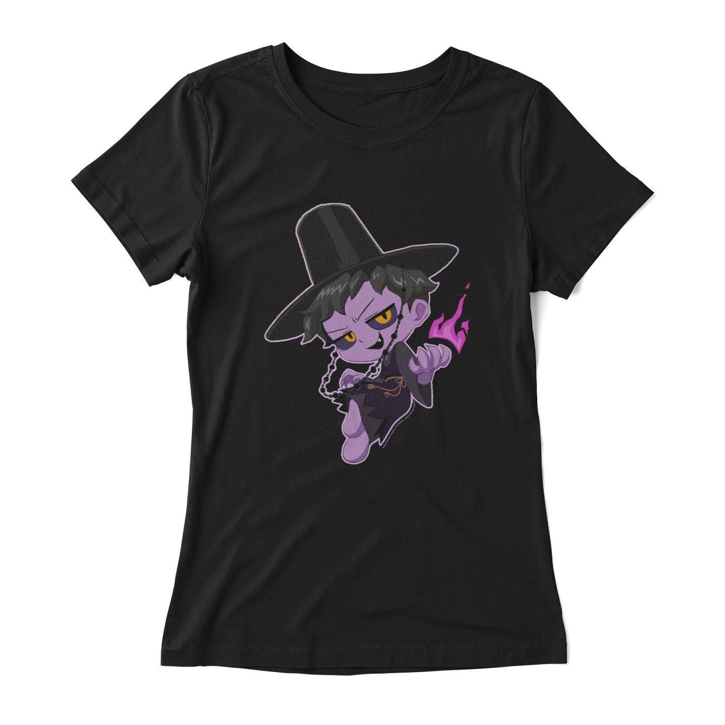 Футболка KPop Demon Hunters Devil Jinu T Shirt - Black для девочек, цвет: Чёрный — фото 2