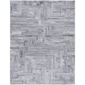 Abstract ABT879 Handmade Tufted Area Rug - Grey - 8'-0" x 10'-0" - Safavieh - 1 of 4