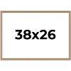 PosterPalooza | Deco Brown Picture Frame - UV Acrylic, Backing Board, Hanging Hardware Included - 2 of 4