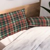 Deny Designs King Avenie Vintage Christmas Plaid Duvet Cover and Pillow Sham Red - 3 of 4
