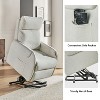 Set of 2 Miriam Upholstered Lift Assist Power Recliner Chair for Elderly | Artful Living Design - 3 of 4