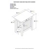 AFI Nantucket Solid Wood Side Table with Device Charger in Driftwood - 4 of 4