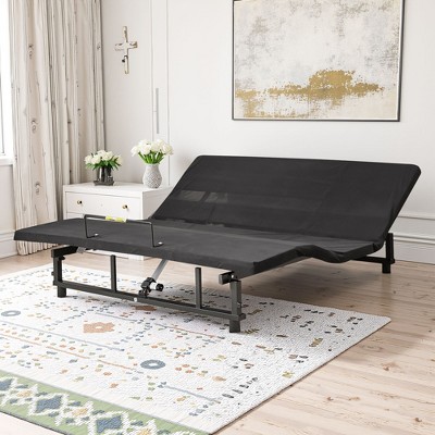 CENGHU Metal Adjustable Bed Frame, Queen Bed Frame with Head and Foot Incline Wireless Remote Zero Gravity Quiet Motor, Antique Black, Queen