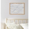 Kate & Laurel All Things Decor 16"x12" Gallery Simple Elegant Coastal Waves Print by The Creative Bunch Studio Natural - image 4 of 4