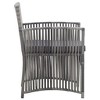 vidaXL Garden armchairs with cushions 2 units synthetic rattan anthracite - 4 of 4