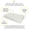 BreathableBaby Cotton Percale Fitted Sheet, For 52" x 28" Crib & Toddler Bed Mattress, Elephants (2-Pack) - 3 of 4