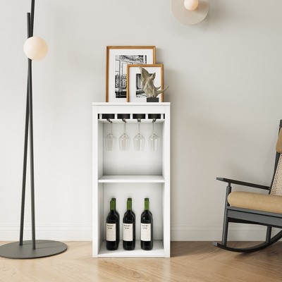 Modular Wine Bar Cabinet Modular Wine Cabinet With Storage Shelves For Dining Room Showcase Crafts Books Wine Wine Glasses,trinity,white