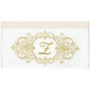 Linum Home Textiles 100% Turkish Cotton MONICA Gold Thread 2PC Embellished Bath Towel Set - 3 of 3
