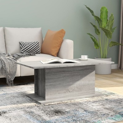 vidaXL Coffee Table Smoked Oak 40.2"x21.9"x15.7" Engineered Wood