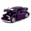 Volkswagen Beetle Purple Metallic and Wednesday Addams Diecast Figure "Wednesday" (2022) TV 1/24 Die Cast Model Car by Jada - 2 of 4