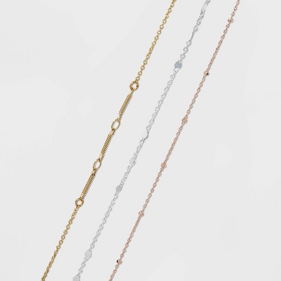 Bars and Discs Anklet Set - A New Day™