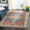 Madison MAD202 Power Loomed Area Rug - Two Piece - Blue/Multi - 5'-0" x 7'-0" and 2'-6" x 4' - Safavieh - 3 of 4