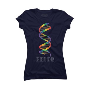 Adult Design By Humans DNA Rainbow Pride By T-Shirt - 1 of 2