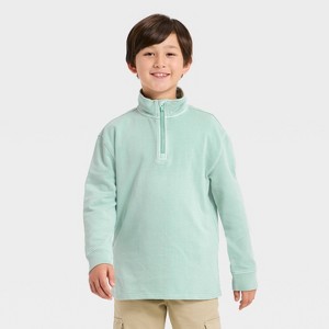 Boys' French Terry Quarter Zip Pullover Sweatshirt - Cat & Jack
