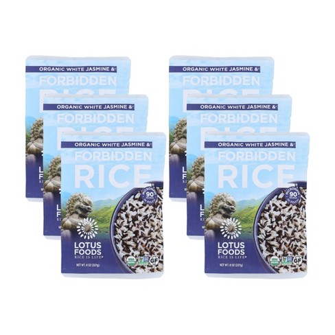 Lotus Foods Organic White Jasmine & Forbidden Rice Blend - Case of 6/8 oz - image 1 of 4