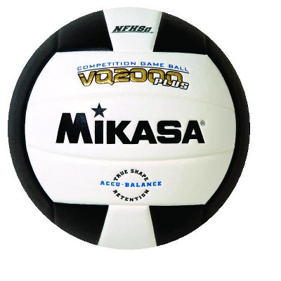 Mikasa VQ 2000 NFHS Volleyball, Black/White