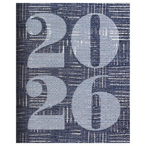 TF Publishing 7"x11" 2026 Basket Weave Blue Medium Monthly Planner - 1 of 4