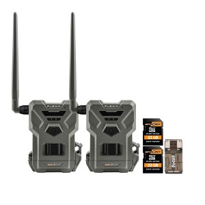 Spypoint Flex M Twin Pack 28MP Cellular Trail Cameras with 2x32GB Memory Bundle - 1 of 4
