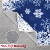 Christmas Area Rug Xmas Snowflake Accent Rug Holiday Decorative Soft Carpet - 4 of 4