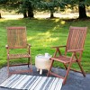 Northlight Set of 2 Acacia Folding Chairs Outdoor Patio Furniture 42" - 2 of 4