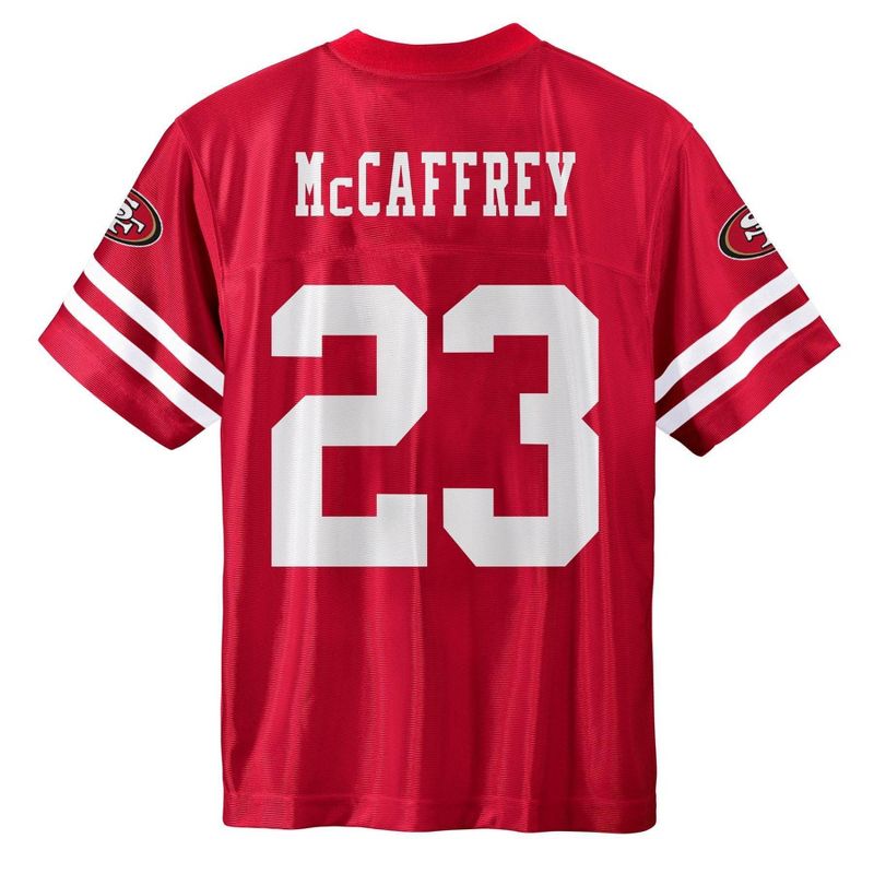 NFL San Francisco 49ers Boys&#39; Short Sleeve McCaffrey Jersey, 3 of 4