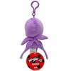 Miraculous Ladybug - Kwami Lifesize 5-inch Plush Clip-on Toy, Super Soft Collectible with Glitter Stitch Eyes and Color Matching Backpack Keychain - 2 of 4