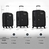 Lyngins 20/24/28 Inch 3PCs Softside Luggage Sets with TSA Lock,Upright Carry on Luggage,Lightweight Expandable Suitcase Sets for Family Trips - 3 of 4