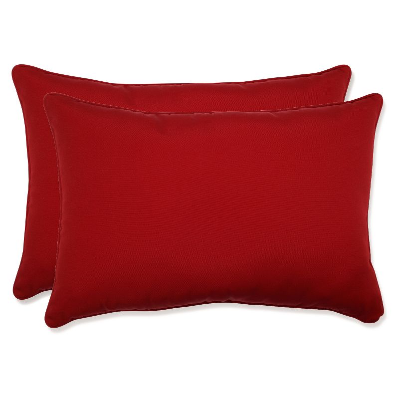 Fresco 2pc Rectangular Outdoor Throw Pillows - Pillow Perfect, 1 of 5