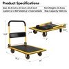 Platform Truck Dolly Large Foldable Moving Cart for Easy Mobile Storage, 360 Degree Swivel Wheels 660 lbs Weight Capacity - 3 of 3