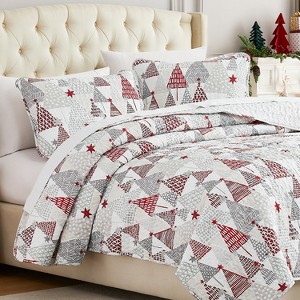Southshore Fine Living, Holiday Collection Christmas Bedding Oversized Quilt Sets - 1 of 4