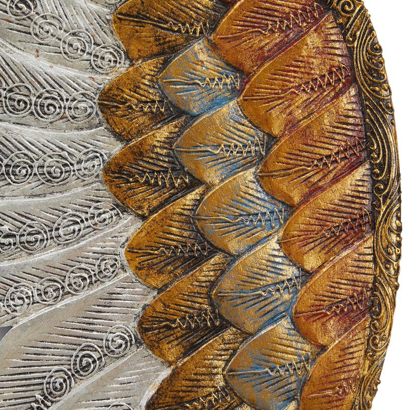 Wood Bird Carved Angel Wings Wall Decor Set of 2 Gold - Olivia &#38; May, 4 of 6