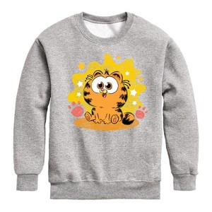 Boys' - Garfield - Baby Garfield Paws And Stars Graphic Long Sleeve Fleece Sweatshirt - 1 of 4