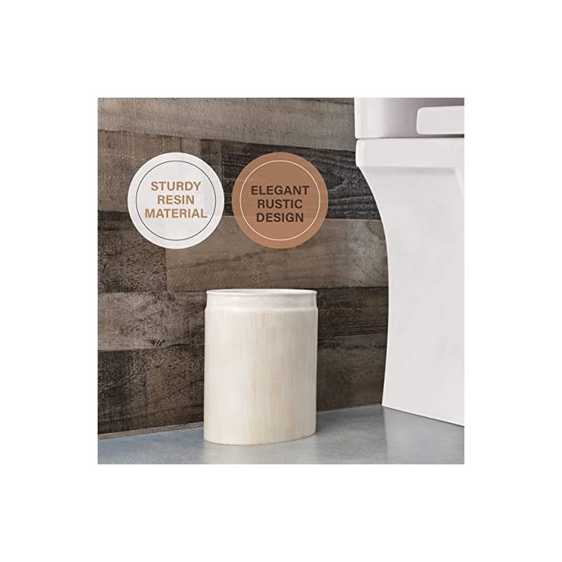 Creative Scents Rustic Luxe Small Bathroom Trash Can, 4 of 7