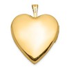 Black Bow Jewelry 14k Yellow Gold 20mm Swirl Etched Heart Locket - 3 of 4