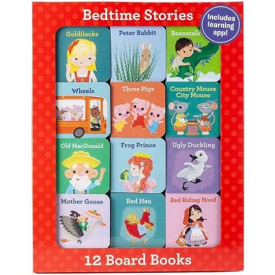 Bedtime Stories (12 Book Set & Downloadable App!) - (Early Learning) by  Little Grasshopper Books (Board Book)