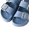Very Peri Women's Fashion Denim Platform Sandal Slipper with Double Strap - 4 of 4
