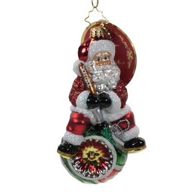 Christopher Radko 5.25" Santa's Finishing Touches Ornament Christmas Shiny Brite  -  Tree Ornaments