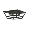 Livex Lighting Schofield 2 - Light Flush Mount in  Black/Brushed Nickel - 2 of 4