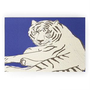 Emanuela Carratoni Painted Tiger Welcome Mat -Society6 - 1 of 3