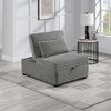 SKRAN Convertible Sleeper Couch Chair, Pull Out Sofa Bed Tufted Plush Seat with Backrest and Pillow for Bedroom, Living Room and Small Space - 3 of 4