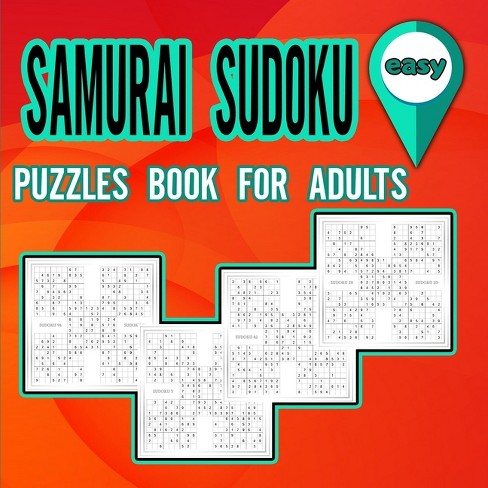 samurai sudoku puzzles book for adults easy by moty m publisher paperback target