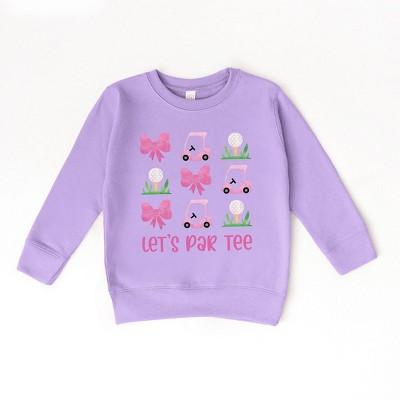 The Juniper Shop Let's Par Tee Coquette Toddler Graphic Sweatshirt