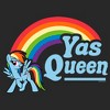Women's My Little Pony: Friendship is Magic Rainbow Dash Yas Queen T-Shirt - 2 of 4