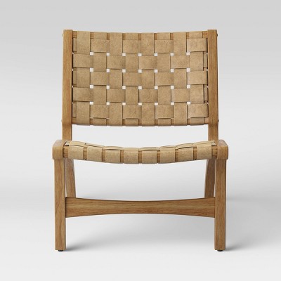 Ceylon Woven Accent Chair Natural Threshold