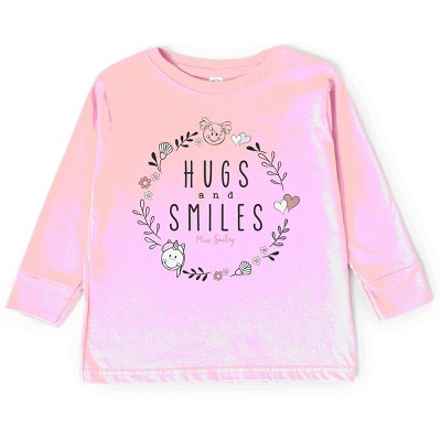 The Juniper Shop Mini Smiley Hugs and Smiles Toddler Long Sleeve Tee