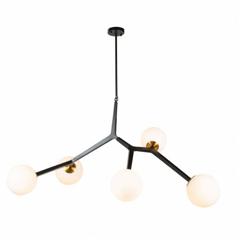 Artcraft Lighting Ravello 5 - Light Pendant in  Black/Harvest Brass - image 1 of 3