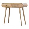 Solid Wood Nordic Legs 2-Drawer Console Table with Rounded Edges - 4 of 4