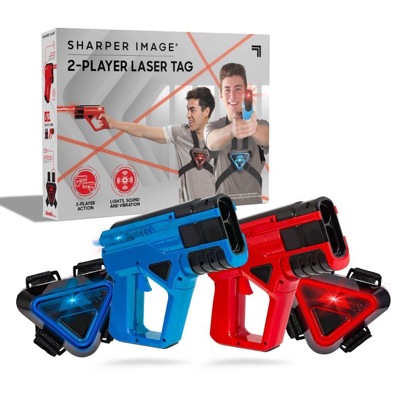 Sharper Image Dual Blast Laser Tag Blaster &#38; Vest Armor Set, 1 of 11