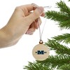 Millikin University Secondary Logo Mini Small Tiny Wood Christmas Tree Holiday Ornament - 2 of 4